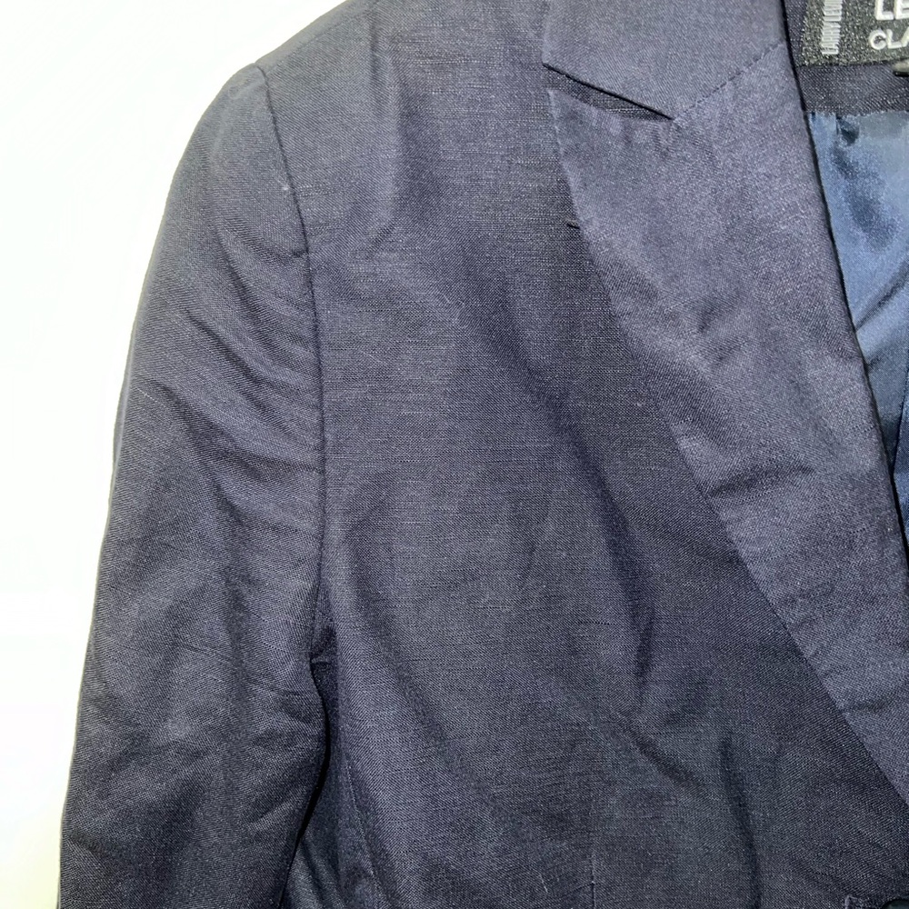 Levine Classics Trench Coat Women’s Sz 12 Blue Cotton Blend Pockets - Picture 4 of 15